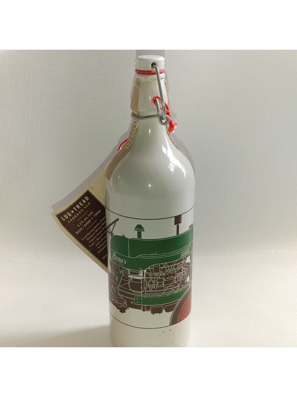 2016 Beau's Brewing Co LUG TREAD Ceramic Bottle with 10 Year Anniversary…